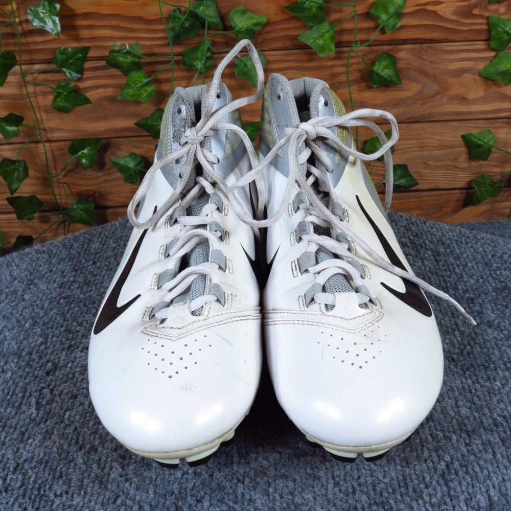 Nike Alpha Speed TD Men Football Cleat Size 12 Athletic White Silver Synthetic - Picture 2 of 6